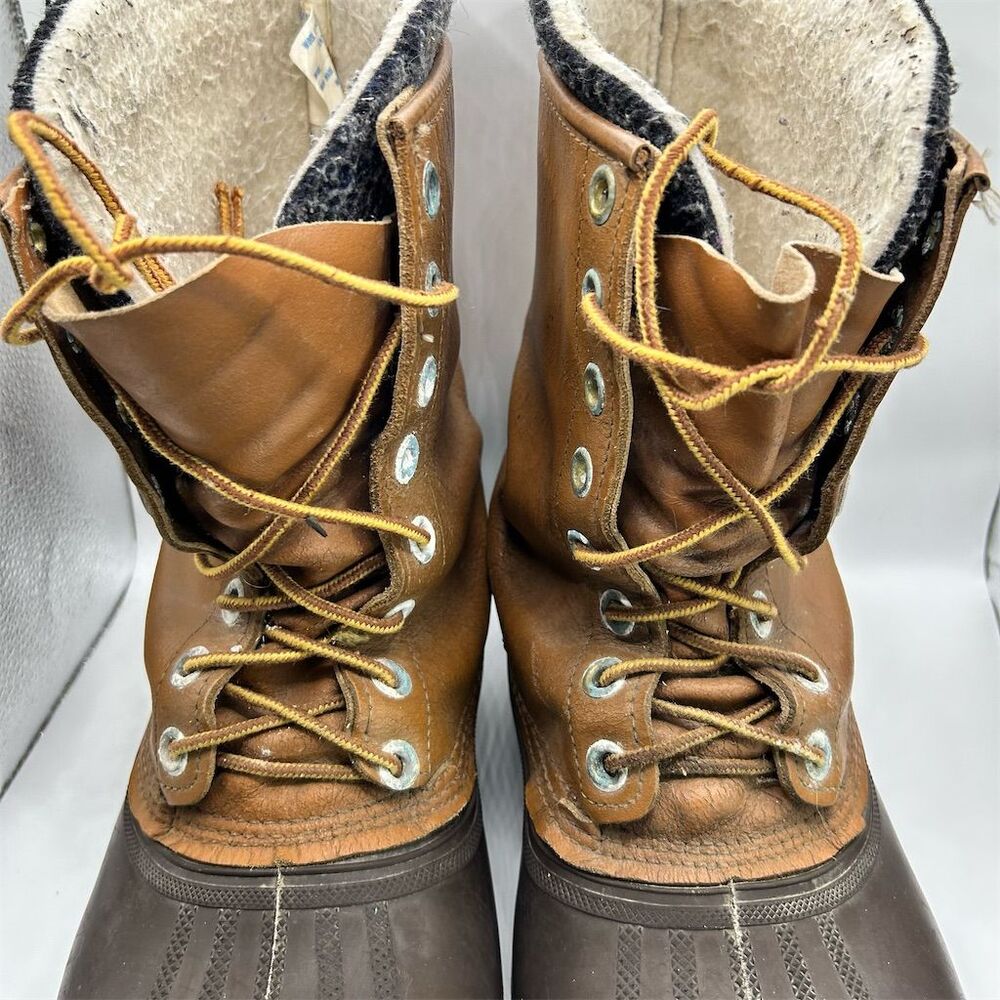 Sorel Osprey Men's Vintage Snow Boots Brown Size 12 Winter Casual READ - Picture 2 of 15